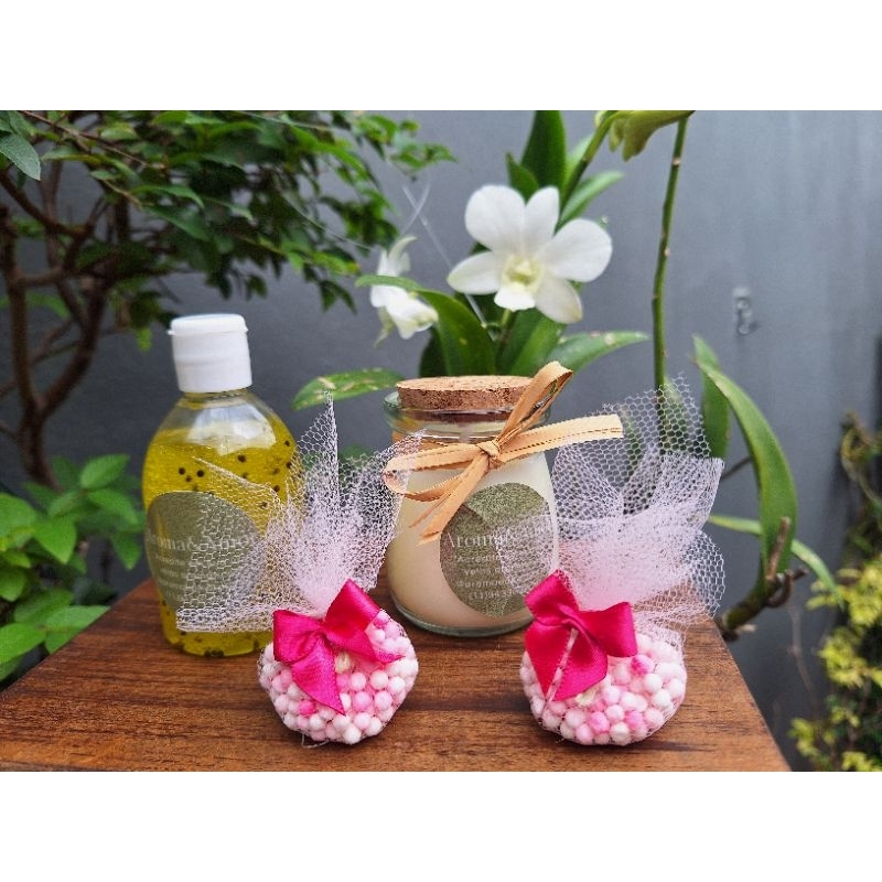 kit 04 unidades presente lembrancinha dia das mães perfumado vela massagem anti stress relaxamento 100ml