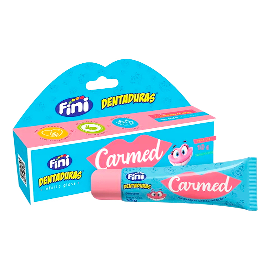 Carmed Fini Dentaduras 10g – Protetor Labial com Hidratação Intensa Ação Prolongada em Oferta na Shopee