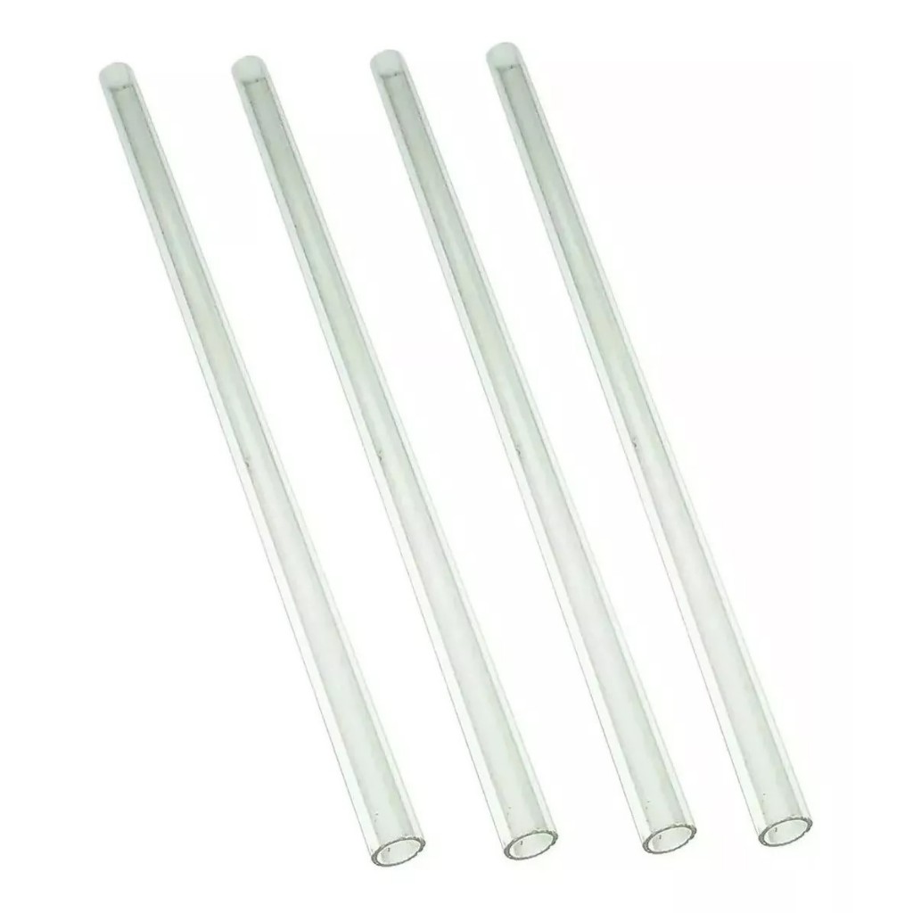 4 Tubo Vidro Torneira Maquina Cafe Monarcha Record 20cm