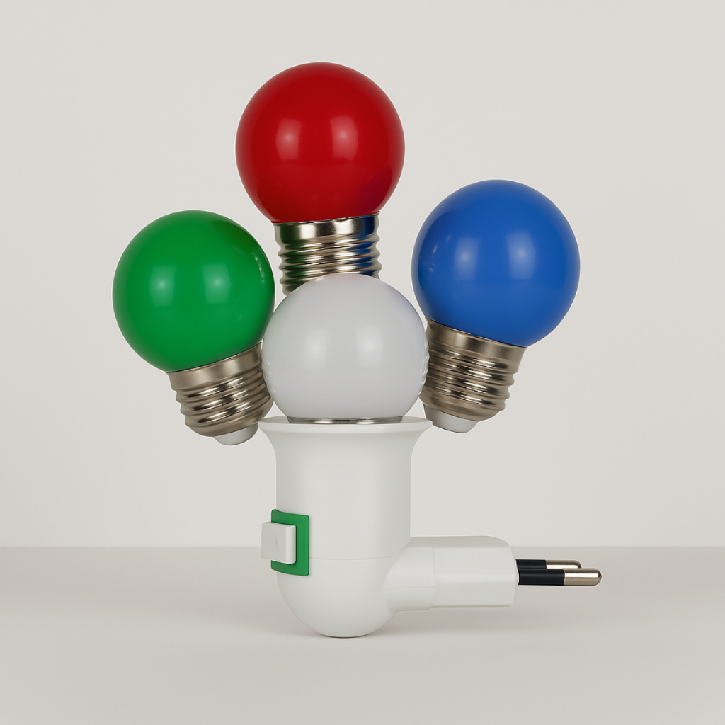 Luz Noturna Soquete E27 3W Baixo Consumo – Starke do Brasil, ideal para quarto infantil! em Oferta na Shopee