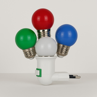 Luz Noturna Soquete E27 3W Baixo Consumo – Starke do Brasil, ideal para quarto infantil! em Oferta na Shopee