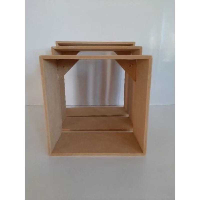 Jogo de nicho em MDF 6mm 3 peças cor "cru" decoração