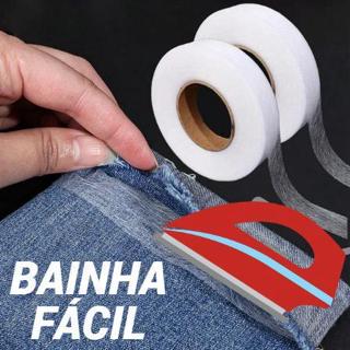 Fita Bainha e Remendo  1cm x 4 METROS Instantânea Magica Faça Barra Sem Costura ! em Oferta na Shopee