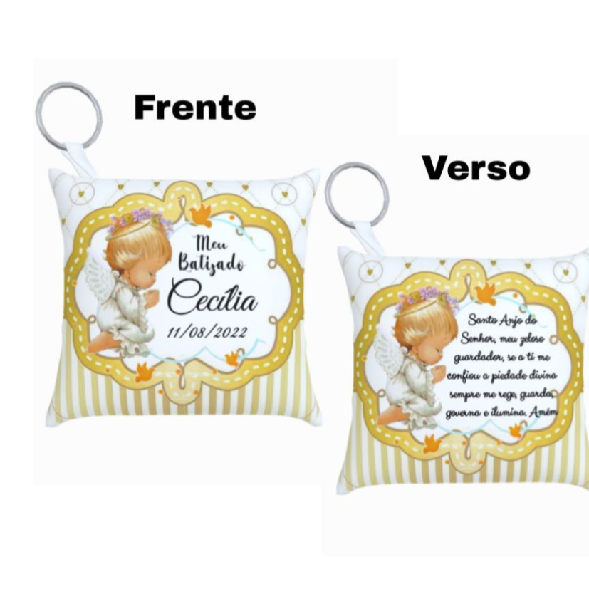 almochaveiro personalizado para batizado batismo