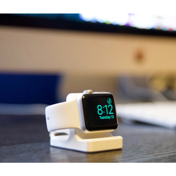 🔋 Suporte Carregador Apple Watch - Suporte 3D | Organizador de Mesa | Compatível Todas Séries