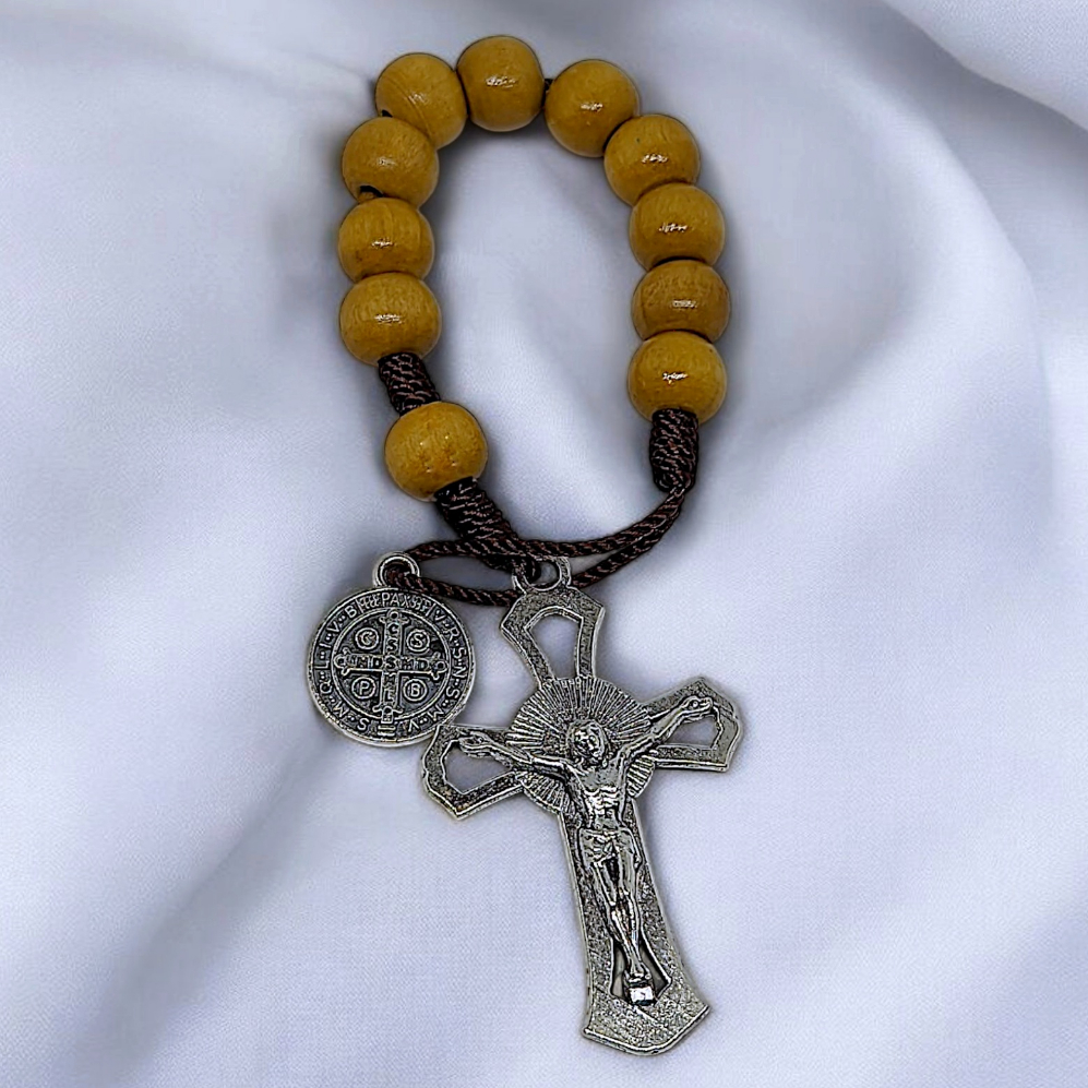 Terço São Bento Para Moto Bolsa Carro Dezena Religiosa Lançamento