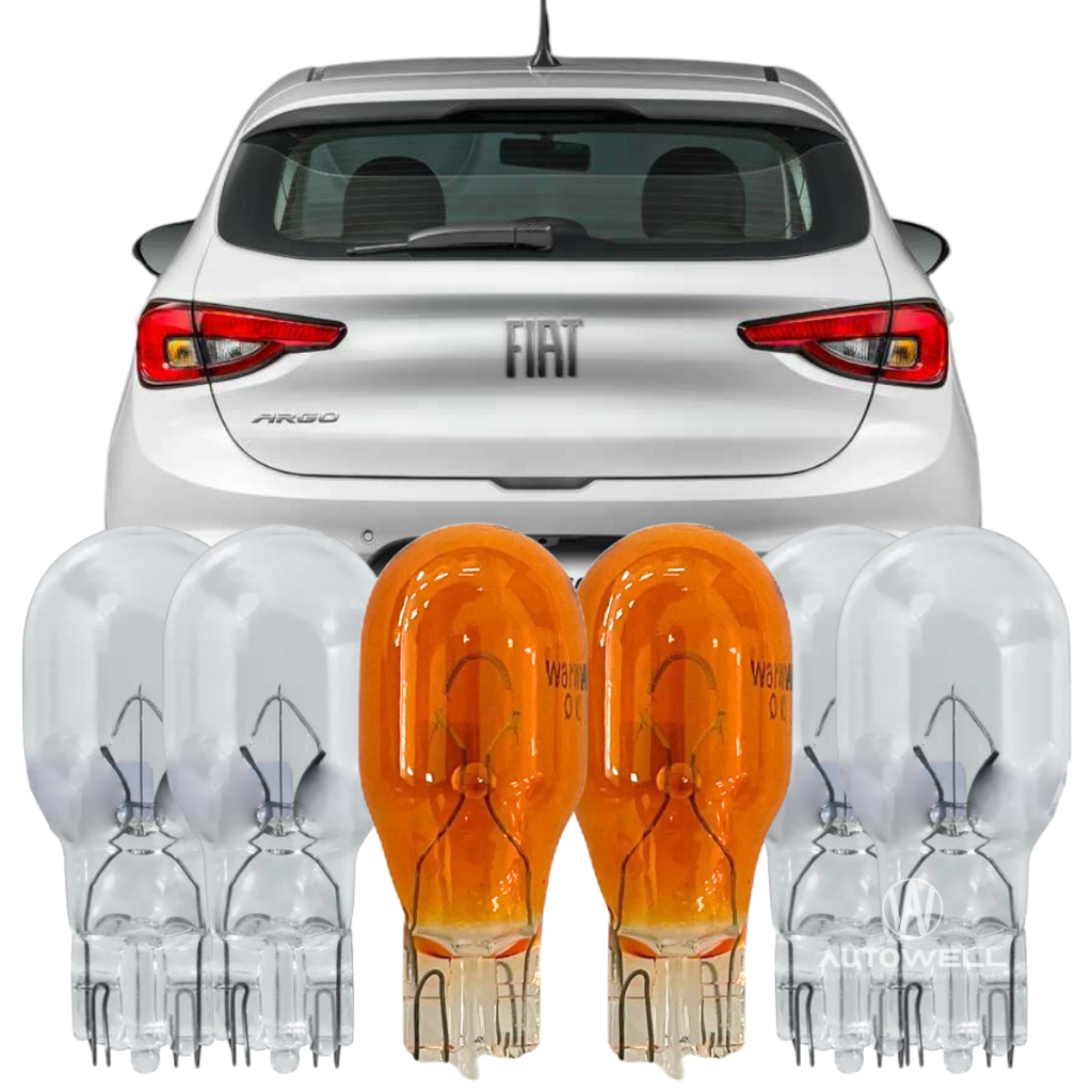 Lâmpadas Lanterna Traseira Seta Freio Fiat Argo 2017 2018 2019 2020 2021 2022 Strada 2021 em Oferta na Shopee