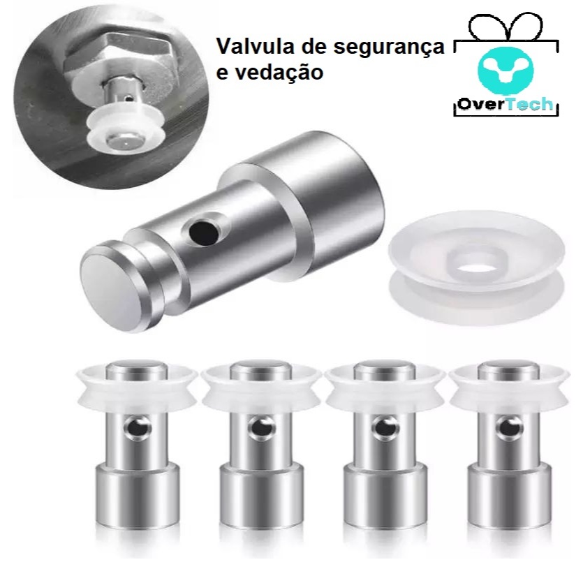 kit 4 Valvulas de segurança e vedação - panela de pressão eletrica/Modelo Universal 3L 4L 5L 6L em Oferta na Shopee