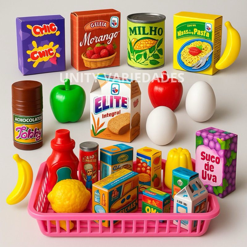 Kit Brinquedos Infantil Menina Menino 13 Pçs Comidinhas Brinquedo Mercadinho Cozinha Infantil em Oferta na Shopee