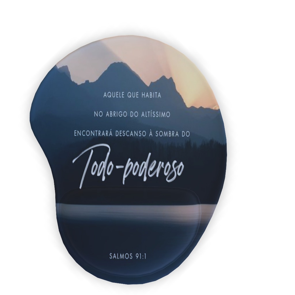 Mousepad com apoio - acessório informática computador, neopreme com emborrachado, estampas impressão digital