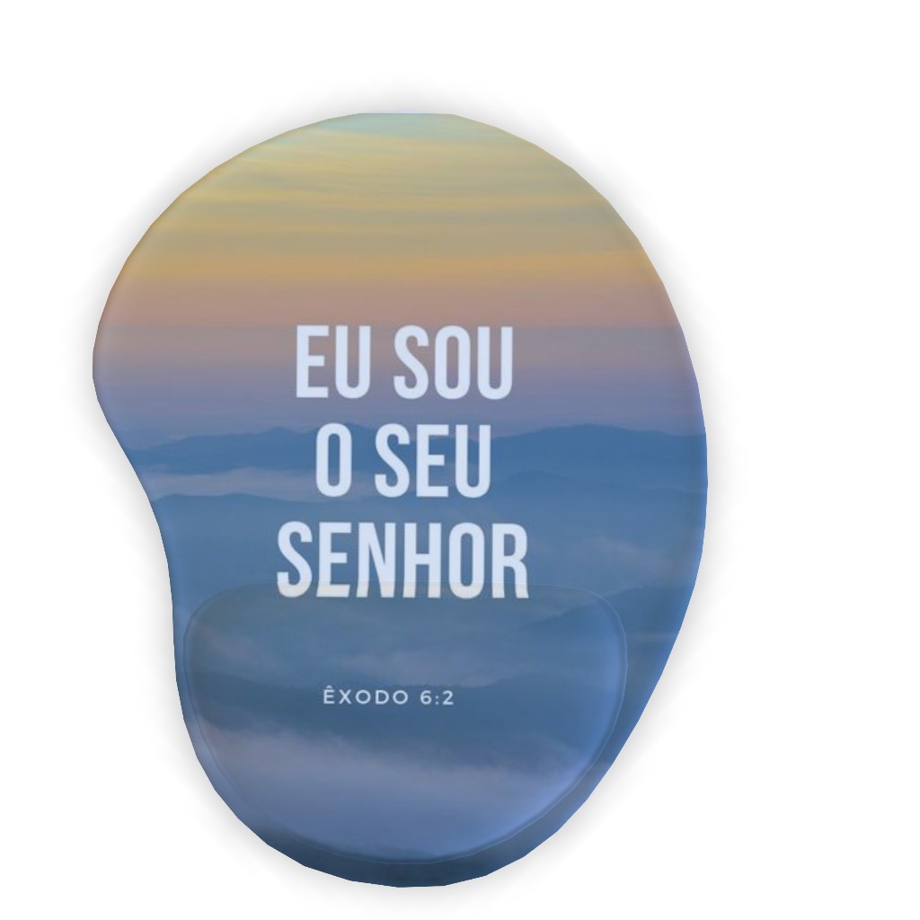 Mousepad com apoio - acessório informática computador, neopreme com emborrachado, estampas impressão digital