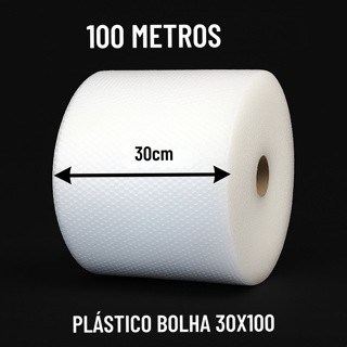 Bobina Plástico Bolha 30x100m em Oferta na Shopee