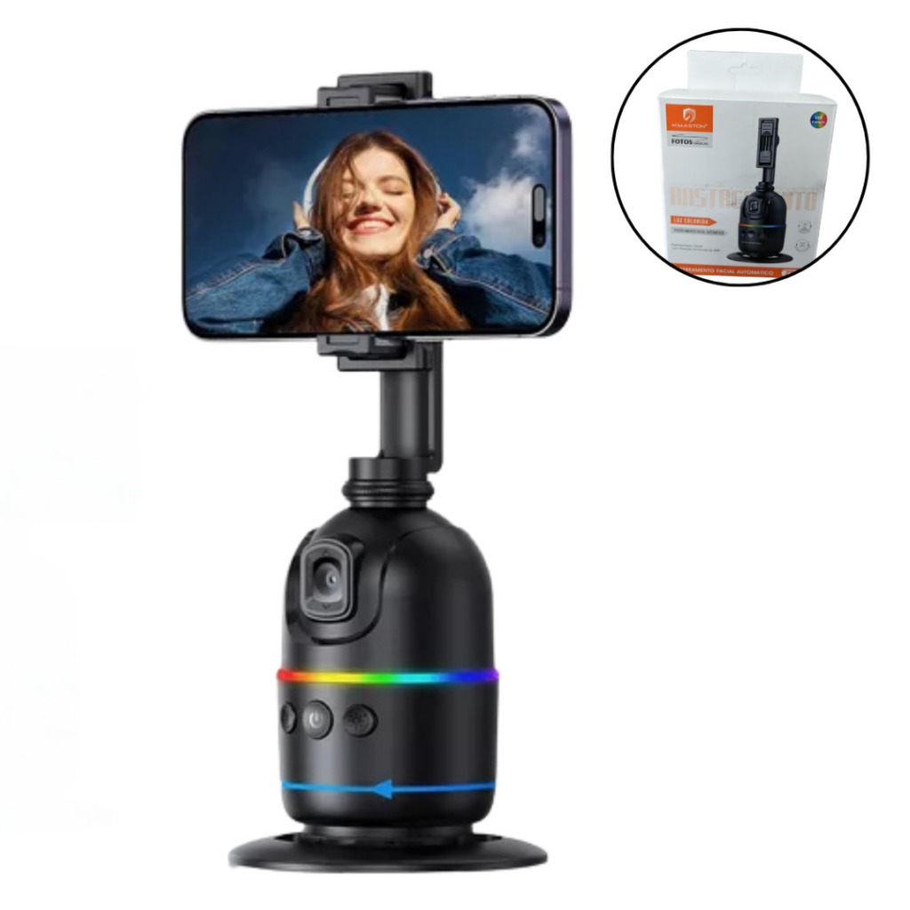 Gimbal Suporte Celular 360graus Reconhecimento Facial Gestos