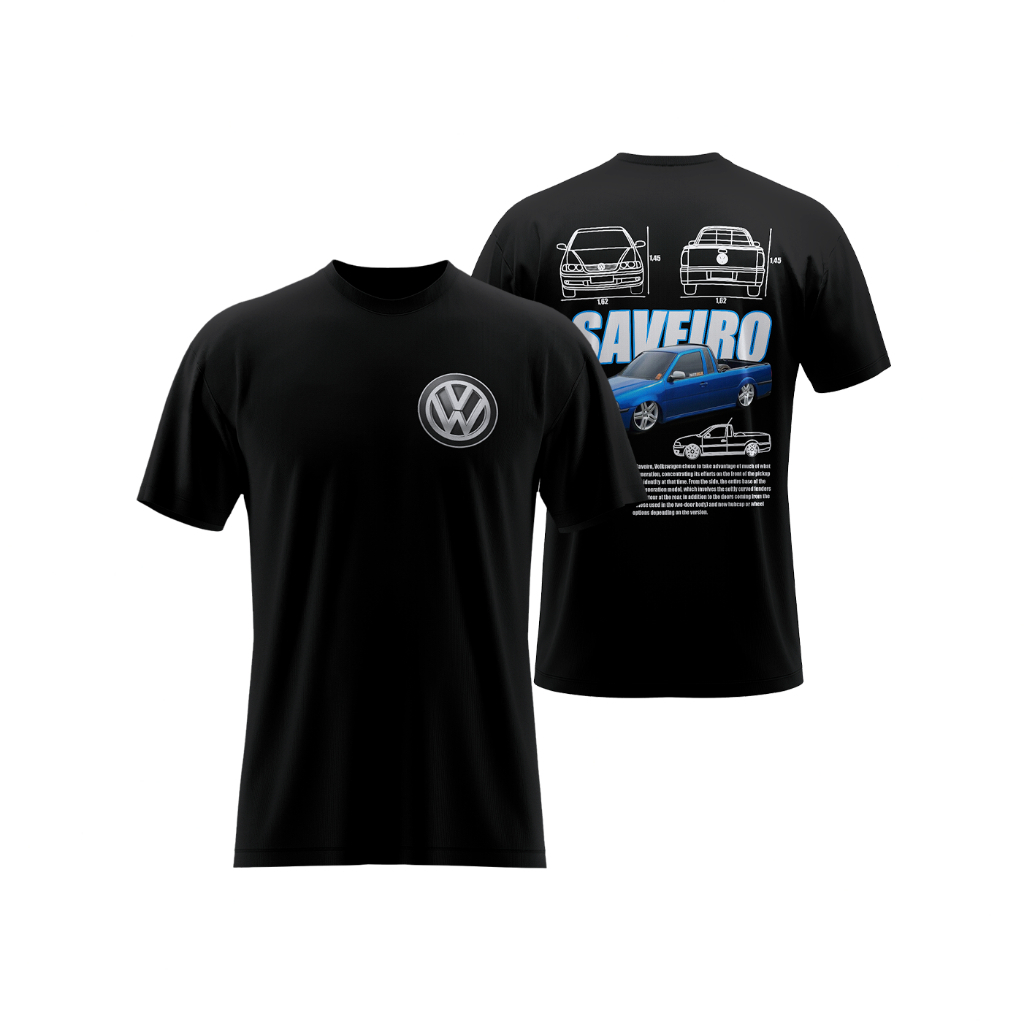 Camisetas de Carros PersonalizAadas Saveiro G3 Camisa 100% algodão Promoção - Envio mais rápido do Brasil - Big Vest