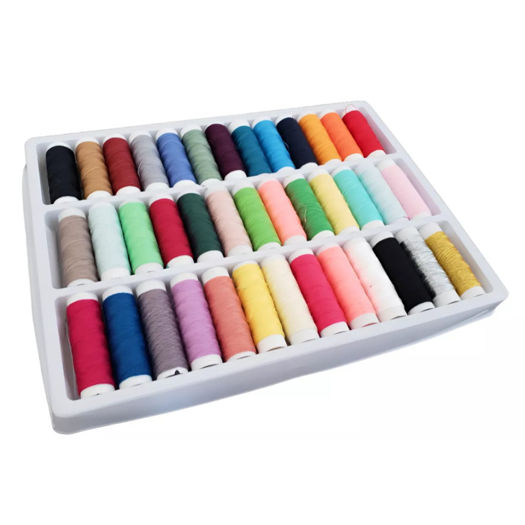 Kit Linhas Para Costura Com 39 Cores