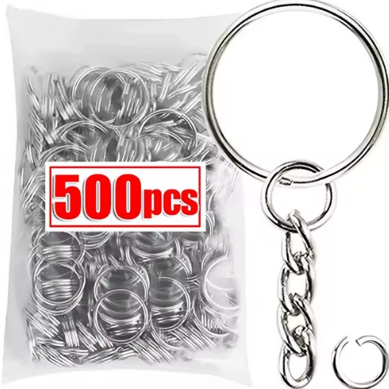 Pacote Argolas Para Chaveiro 500 Peças + 500 Elo em Oferta na Shopee