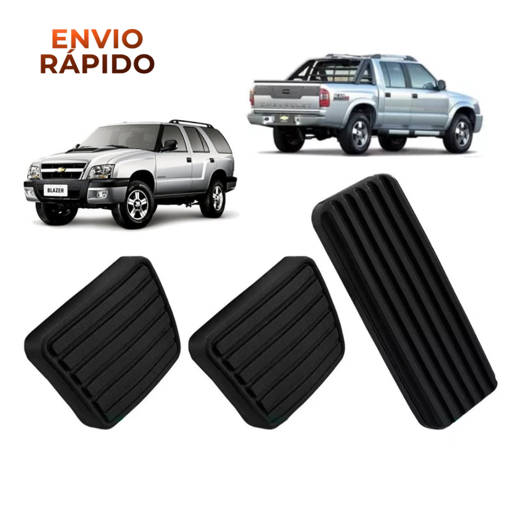 Kit Capa Borracha Pedal S10 Blazer 1995 a 2011 Envio Rapido em Oferta na Shopee