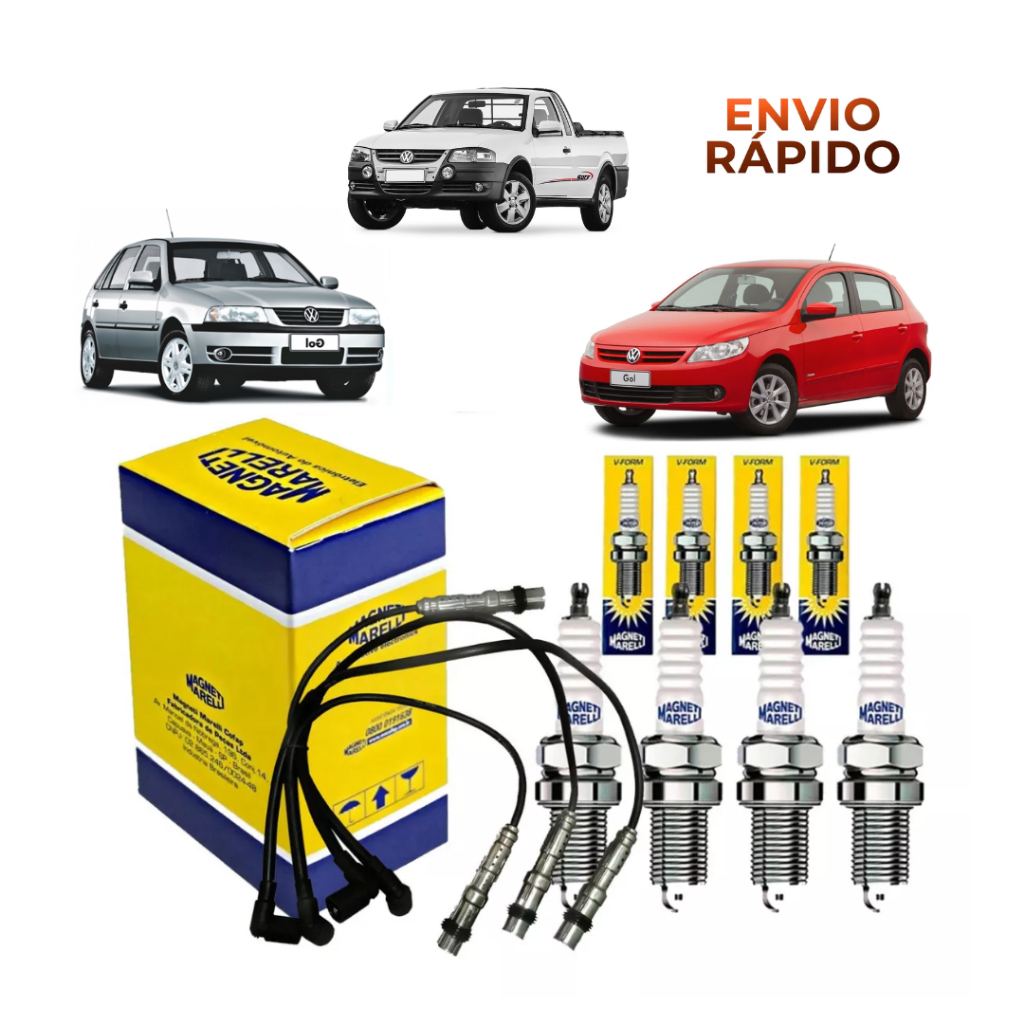 Kit Jogo Cabos E Velas Gol G4 G5 G6 G7 1.6 Ea111 2005 A 2021 Envio Rapido em Oferta na Shopee
