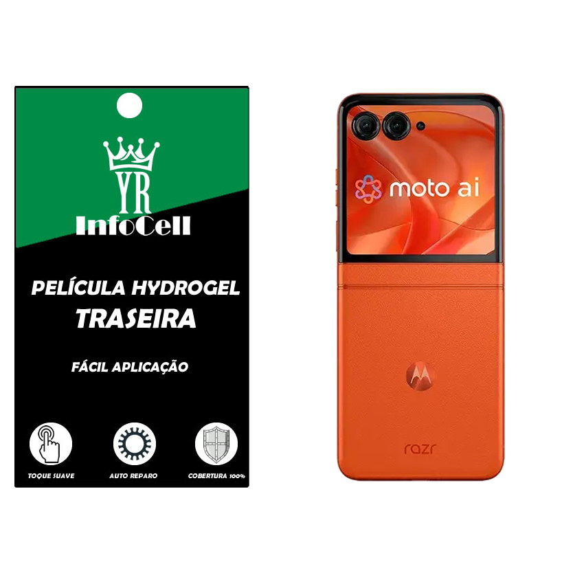 Película Hydrogel traseira Mini Tela  Motorola Moto Razr 50