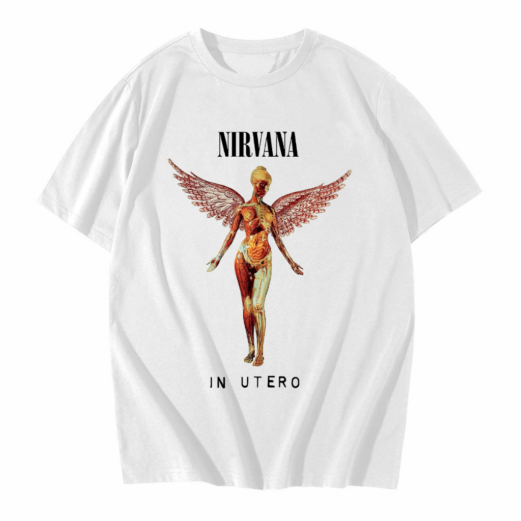 Camisa Camiseta Nirvana in Utero Banda de Rock Unissex 100% Algodão - Envio mais rápido do Brasil - Spyke Shop