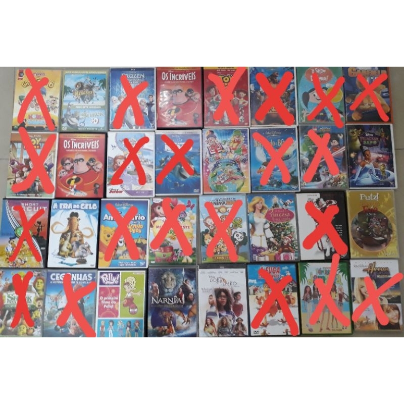 DVDs Originais INFANTIS - dublado legendado Toy Story, Incríveis, Frozen, Bolt, Moranguinho Patata, Disney, Polly