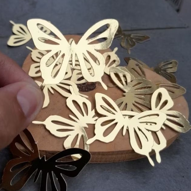 Borboletas Douradas  Vazadas para Bolos Lembrancinhas Apliques tubetes  ENVIO RÁPIDO