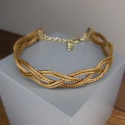 Bracelete Trançado em Capim Dourado