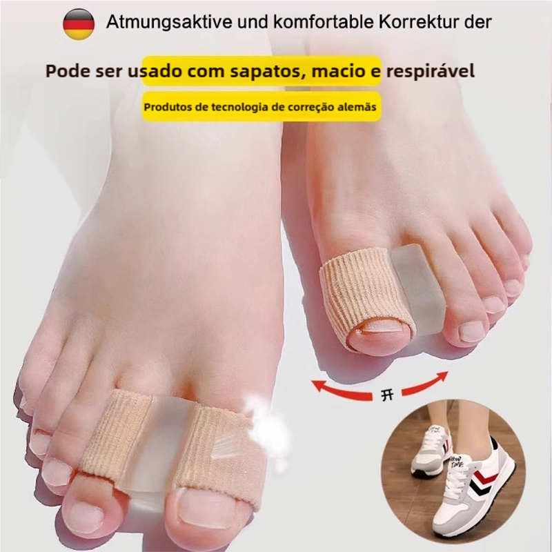 Separador De Dois Dedos Do Pé Hálux Valgus Joanete Corretor Ortopédico Pés Osso Polegar Ajustador Correção Pedicure