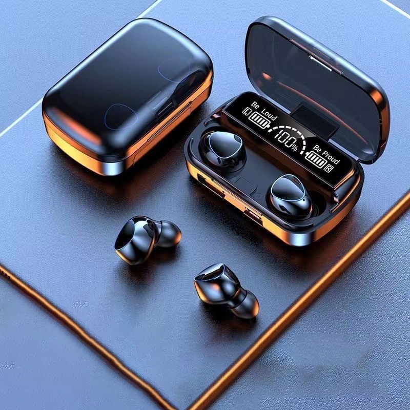 M10 Fone De Ouvido bluetooth 5.1 Com display Led Tws Touch Redução De Ruído À Prova D'água Sem Fio em Oferta na Shopee