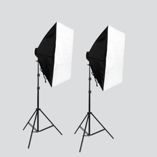 Kit 2 Softbox Luz contínua E27 - Kit com Tripé，equipamento fotográfico Iluminação fotográfica em Oferta na Shopee
