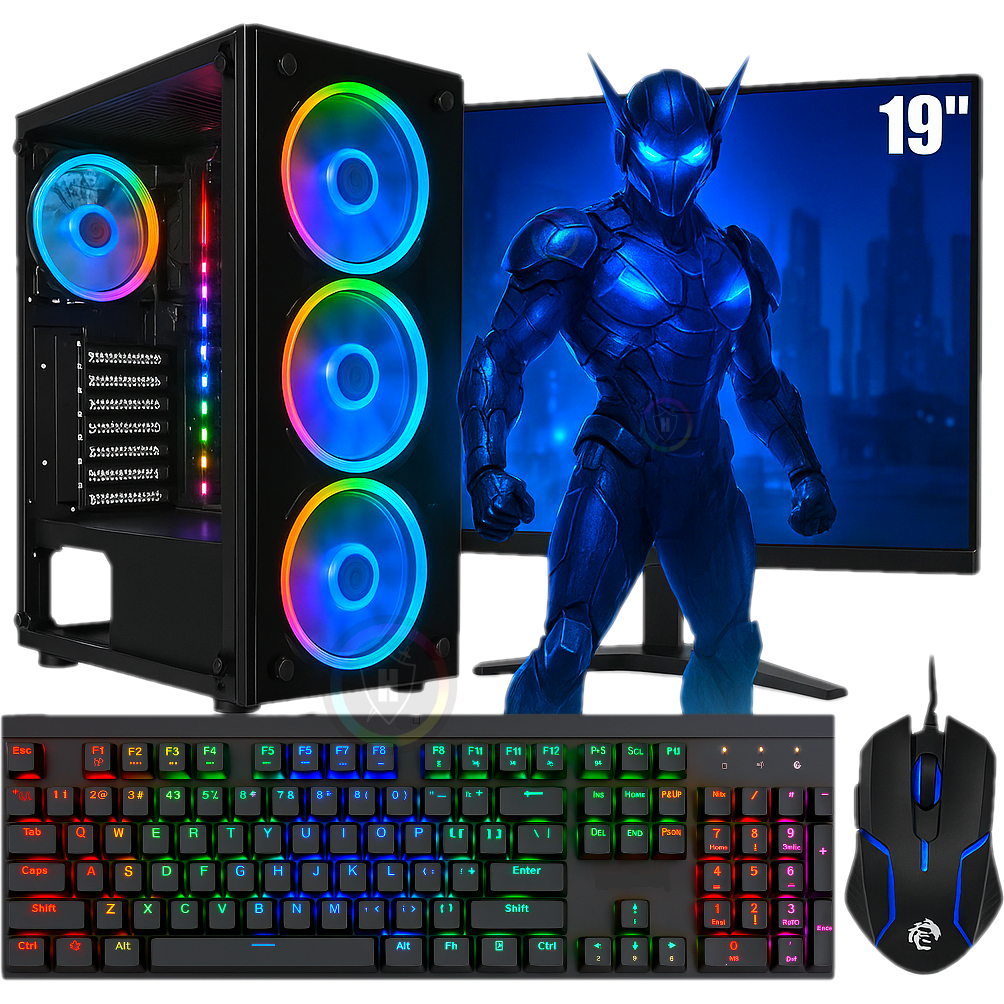 Computador PC Gamer Intel Core i7 3.6Ghz / Placa GeForce 4GB / 16GB RAM / SSD 480GB / Moni...
