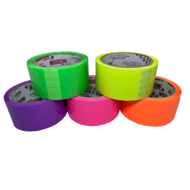 Fita Adesiva Neon 48 x45 mts ,Brilhante no Escuro,Baladas em Oferta na Shopee