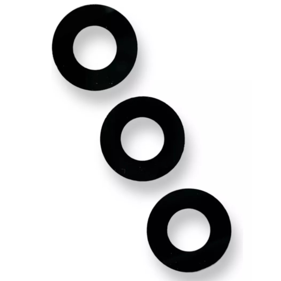 Kit 3 Lente Vidro Câmera Traseira Compatível Com A15 4g A155