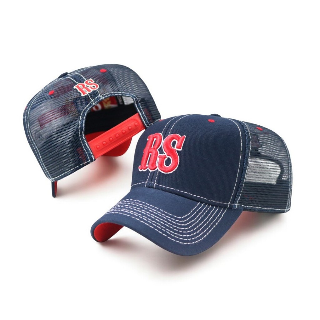 Boné Country Trucker Azul Marinho Tela Ajustável Original RS Rodeo Sport