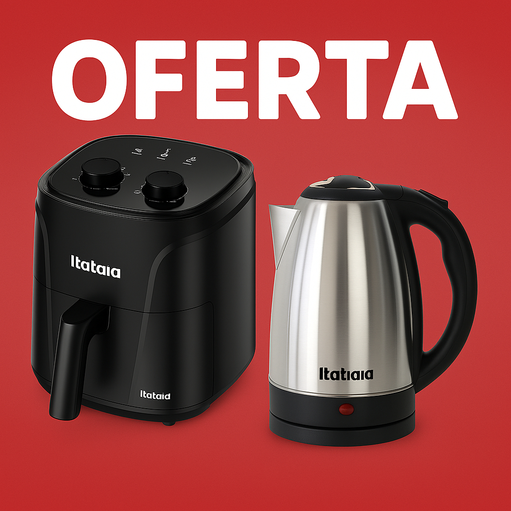 Kit Promocional Itatiaia Super Air Fryer 4L + Chaleira Elétrica