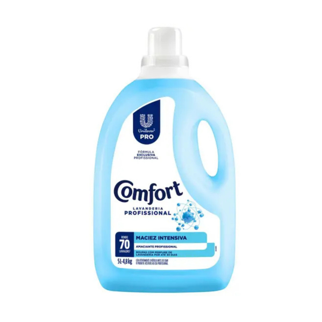 Amaciante Comfort Lavanderia Profissional Maciez Intensiva 5L
