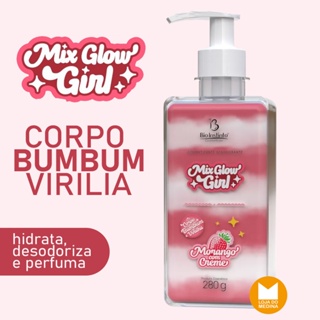 Mix Glow Girl - Aromatizante Desodorante - Corpo, Bumbum e Virilia - Morango com Creme - Bioinstinto em Oferta na Shopee