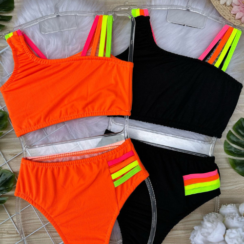 Kit 2 biquini infantil menina juvenil forrado praia piscina 02 ao 16 bikini feminino infantil