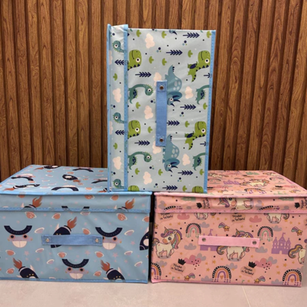 Caixa Organizadora Multiuso Resistente de Roupas, Sapatos e Brinquedos Infantil Quarto Banheiro