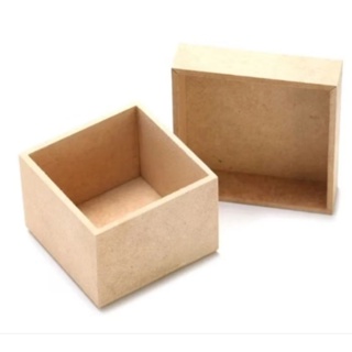 kit com 10 caixas 6x6x5  Mdf  de 3mm cru, tampa de solta em Oferta na Shopee
