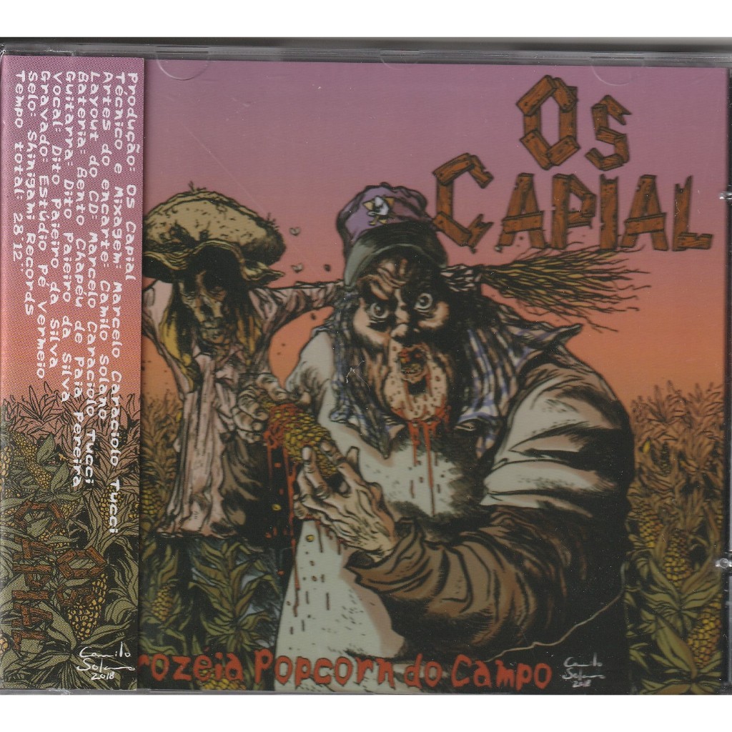 Os Capial ‎– Grozéia Popcorn do Campo CD lacrado grincore expurgo facada hutt rot napalm death nasum brutal truth