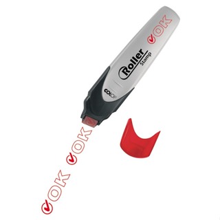 Carimbo Roller Stamp Personalizado com a palavra OK em Oferta na Shopee