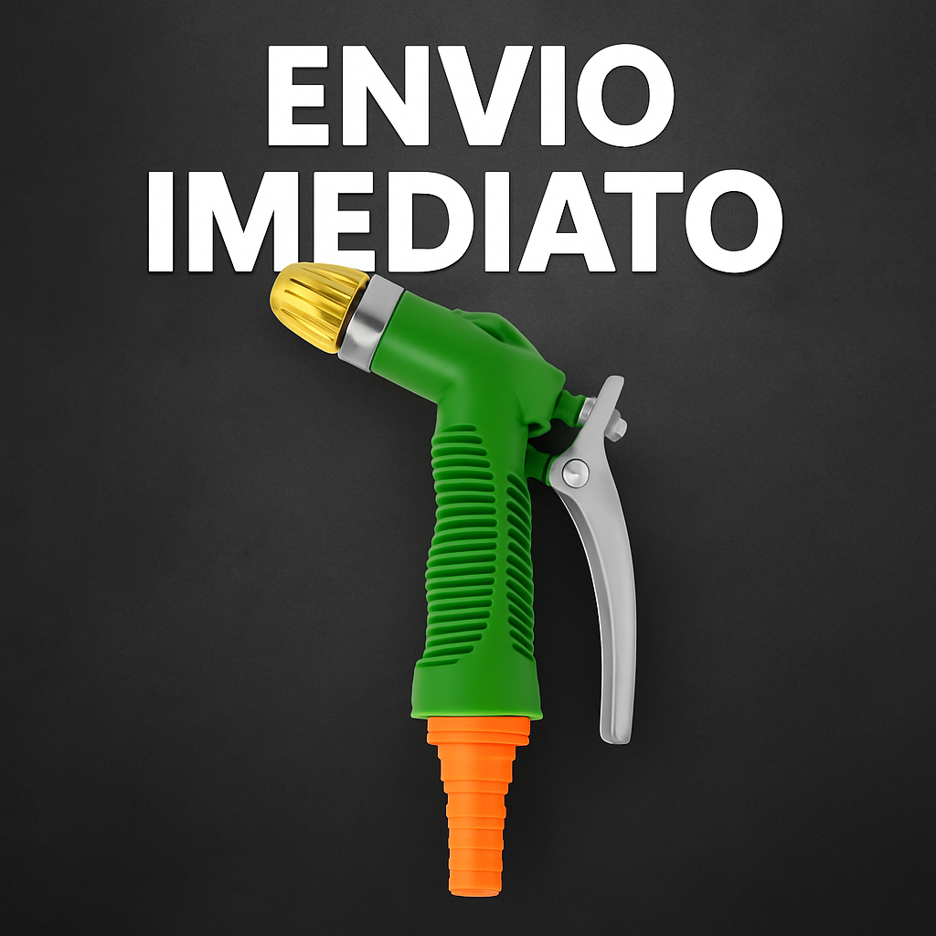 Esguicho Universal para Mangueira com Regulagem de Jato e Trava Ajustável