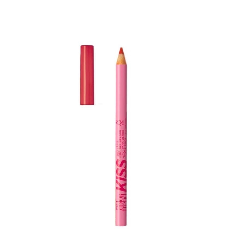 Lápis Delineador Para Olhos E Boca - Cor Batida de Vinho/Red 1,1g Avon Color Trend Kiss