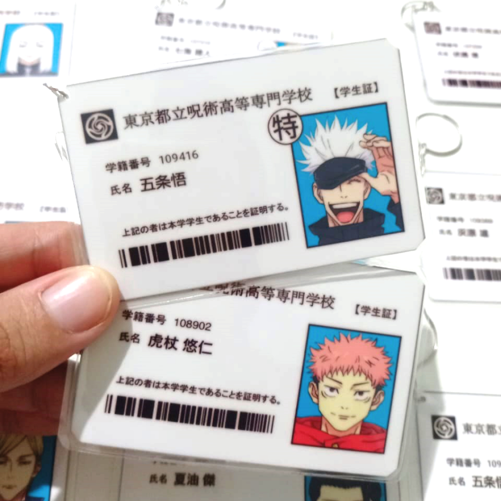 Chaveiro dos personagens Jujutsu Kaisen - Gojo Satoru Toji Fushiguro Geto Suguru personalizado