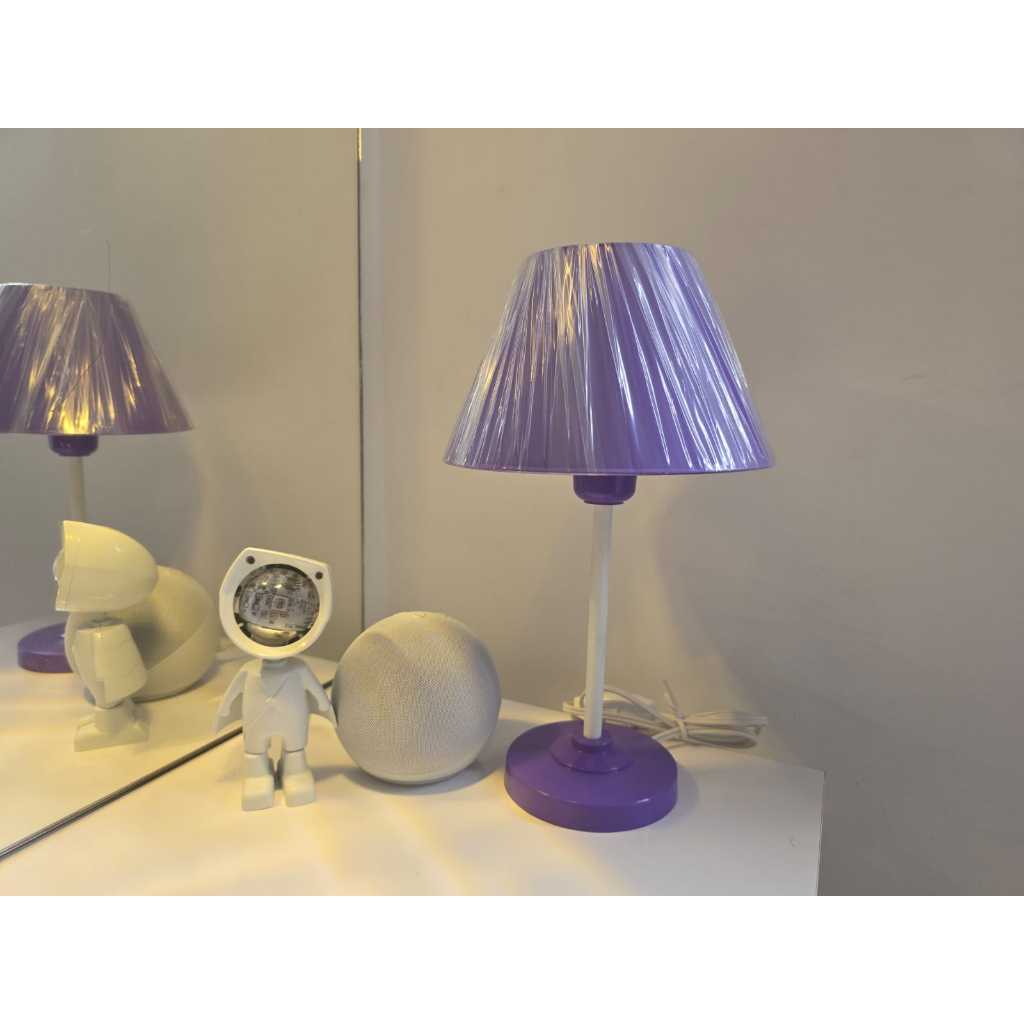 Abajur de mesa Quarto Infantil Lilás