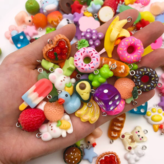 Kit Pingentes Resina Divertidos 50 Peças + 50 Anzol Para Brinco TOTAL 100 Peças em Oferta na Shopee