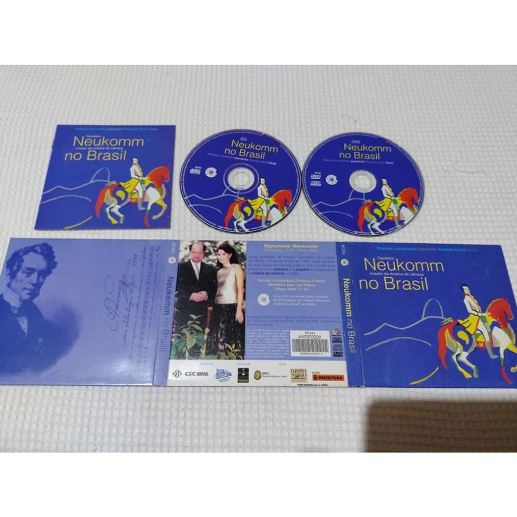 Neukomm - Rosana Lanzelotte, Ricardo Kanji - Cavaleiro Criador Música de Câmara no Brasil Cd + Dvd