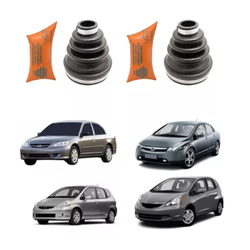 Par Coifa Homocinética Lado Roda Civic 2001 á 2006 , FIT, New Civic