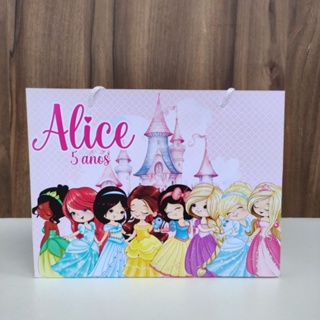 Sacolinha Personalizada Princesas Cute - Pegue e Monte em Oferta na Shopee